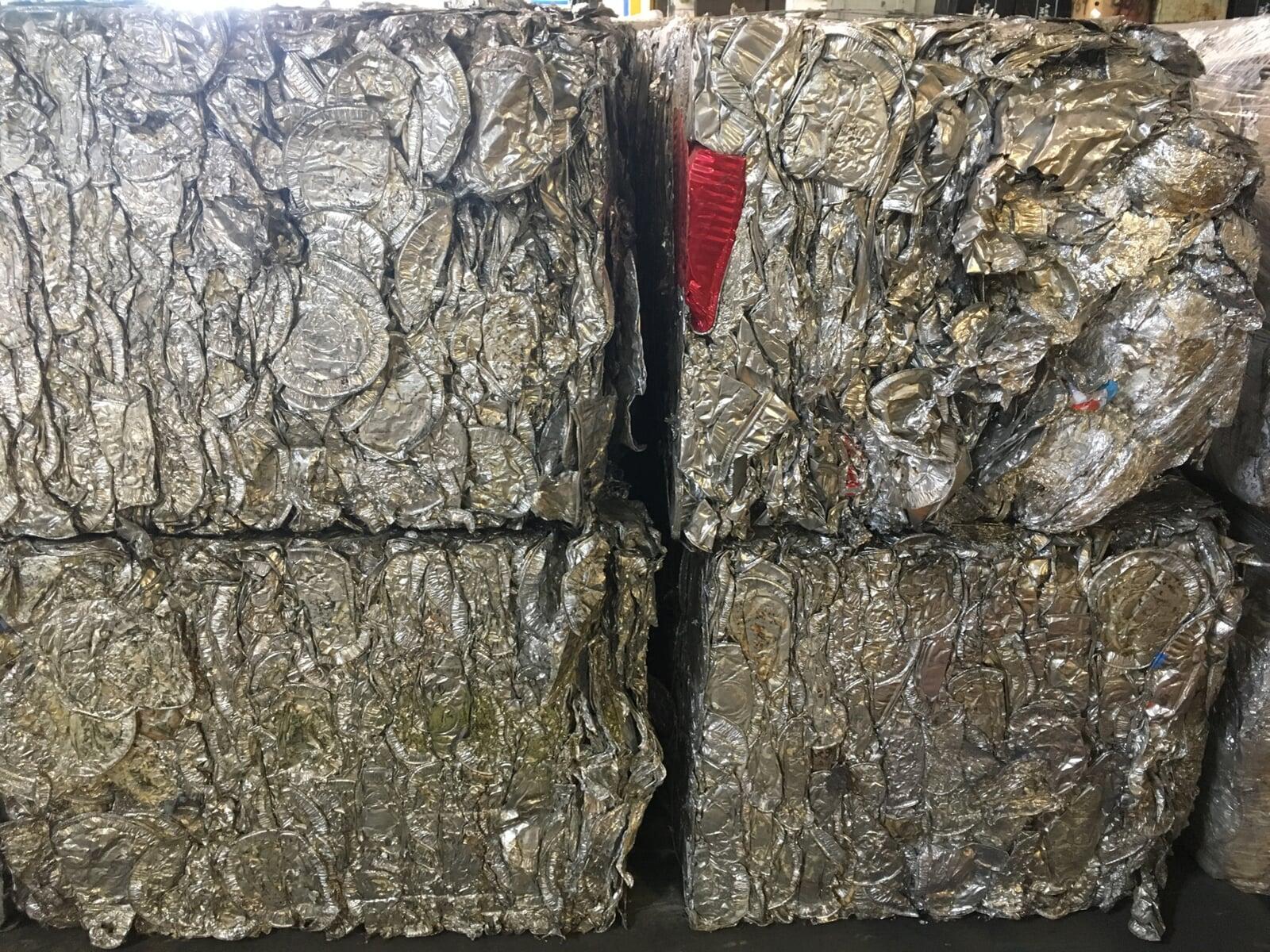 Aluminum post consumer foil