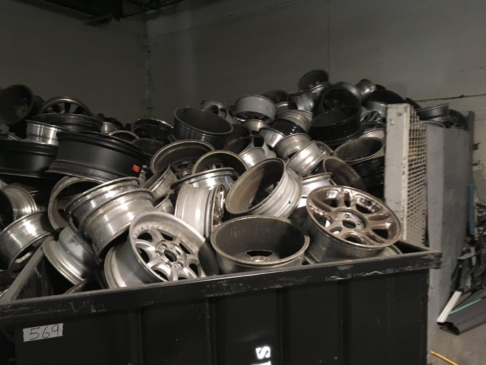 Aluminum wheels scrap